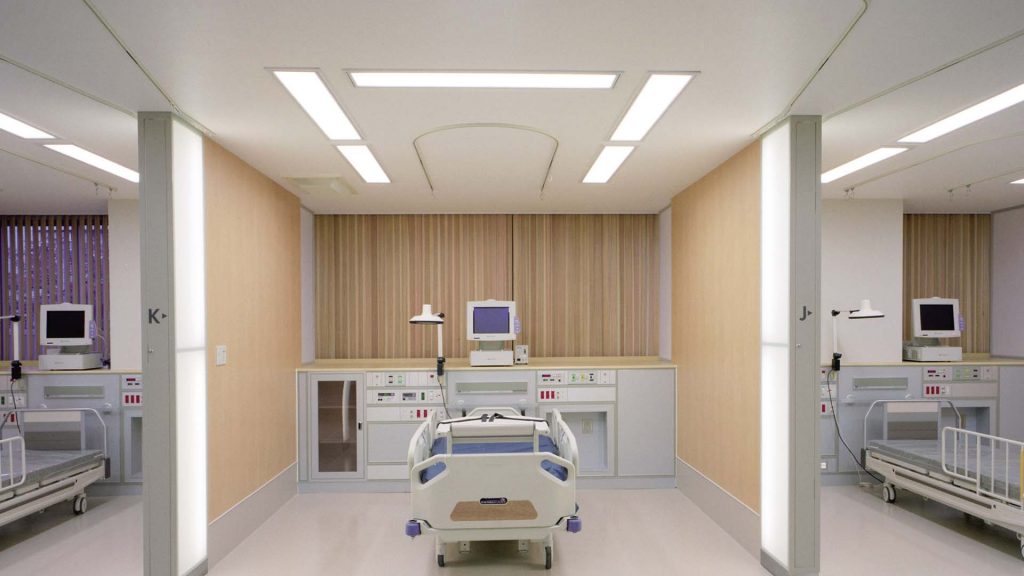 木製ブラインド　病院での納入事例